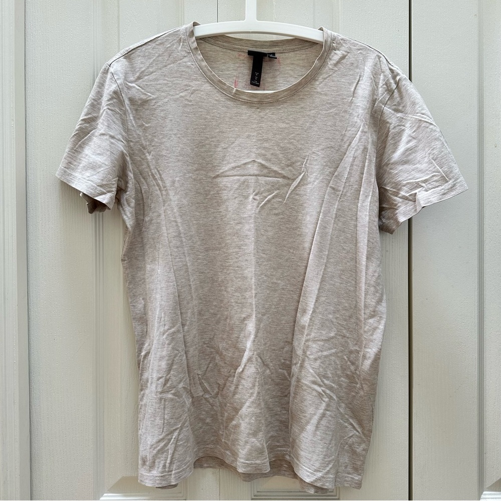 H&M Light Tan/Beige Short Sleeve Tee